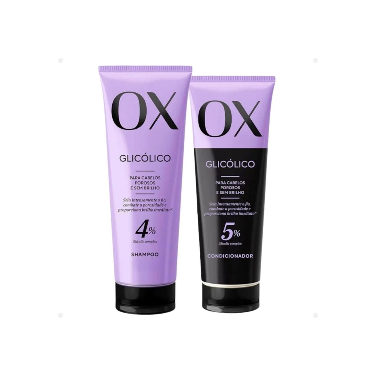 KIT SHAMPOO 200ML + CONDICIONADOR 170ML GLICÓLICO OX