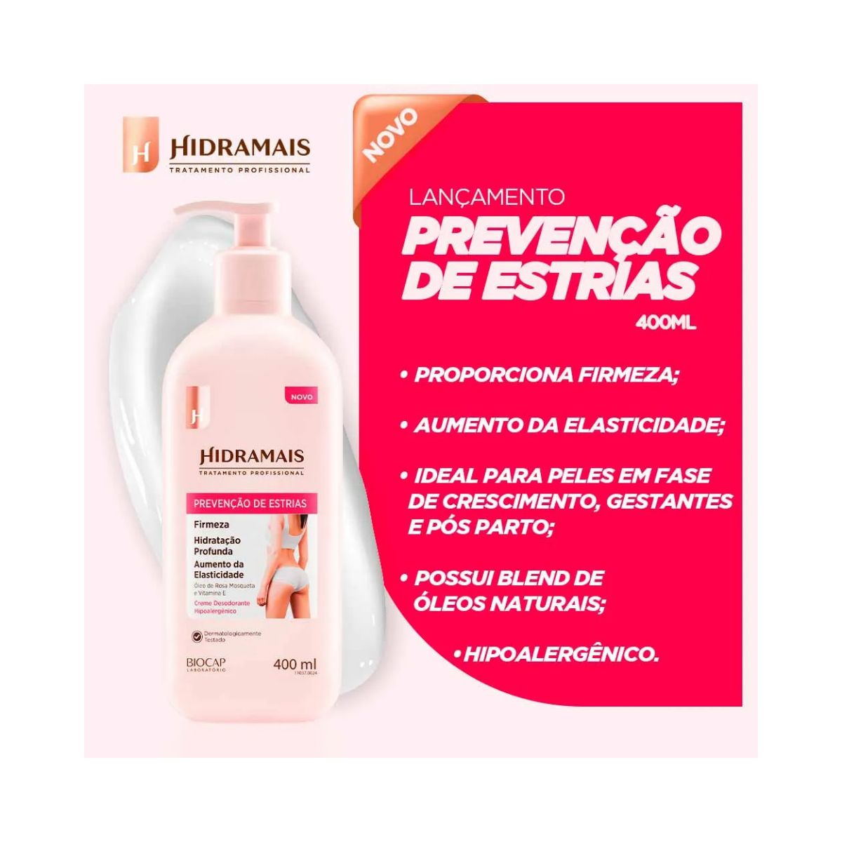CREME PREVENTIVO DE ESTRIAS HIDRAMAIS 400ML