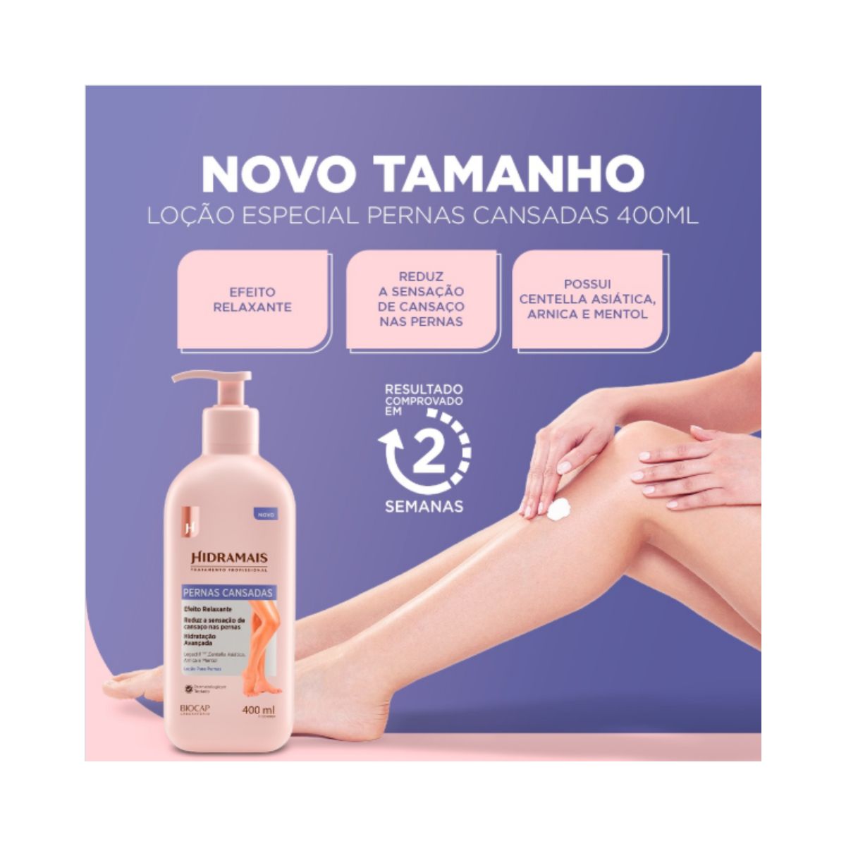 LOÇÃO PERNAS CANSADAS HIDRAMAIS 400ML