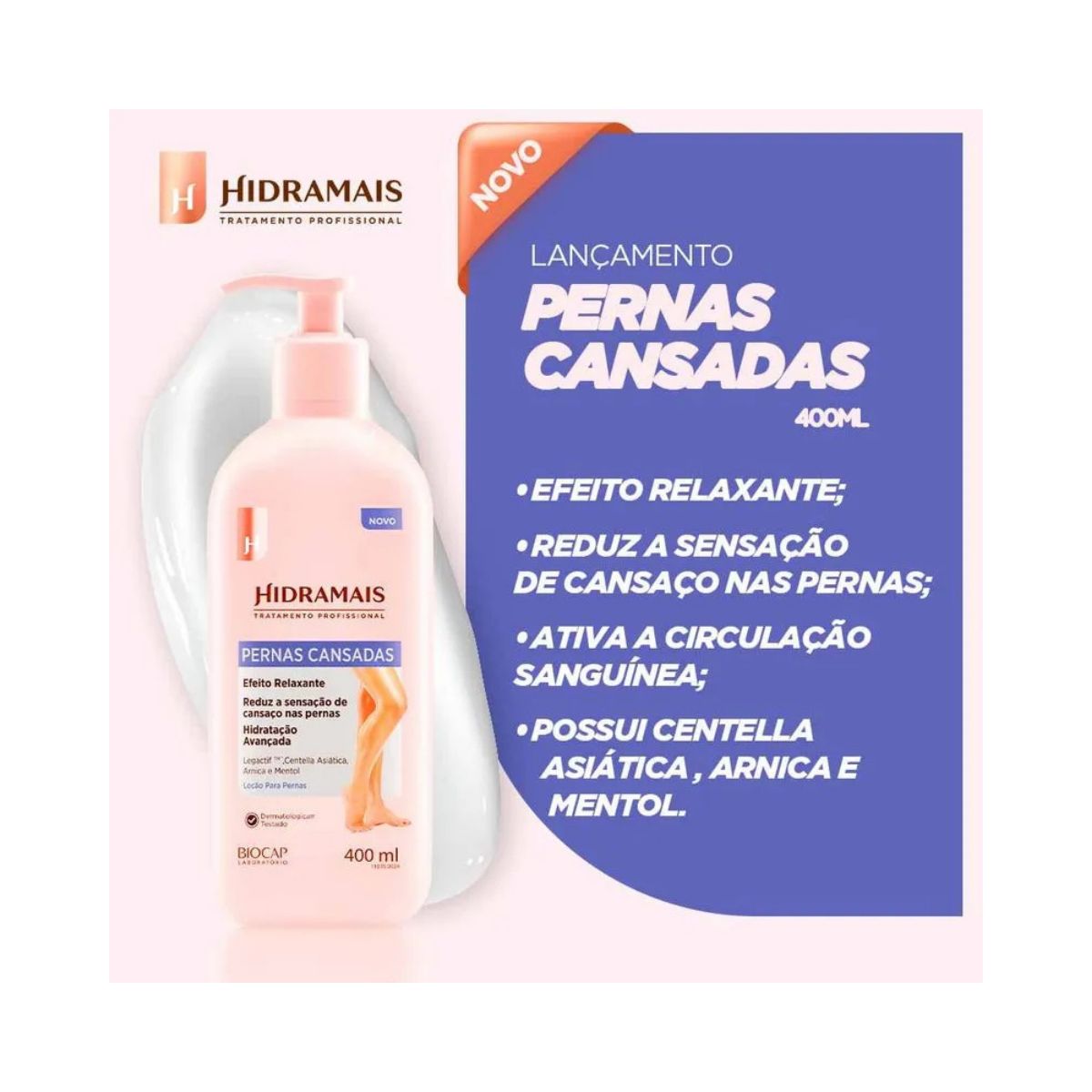 LOÇÃO PERNAS CANSADAS HIDRAMAIS 400ML