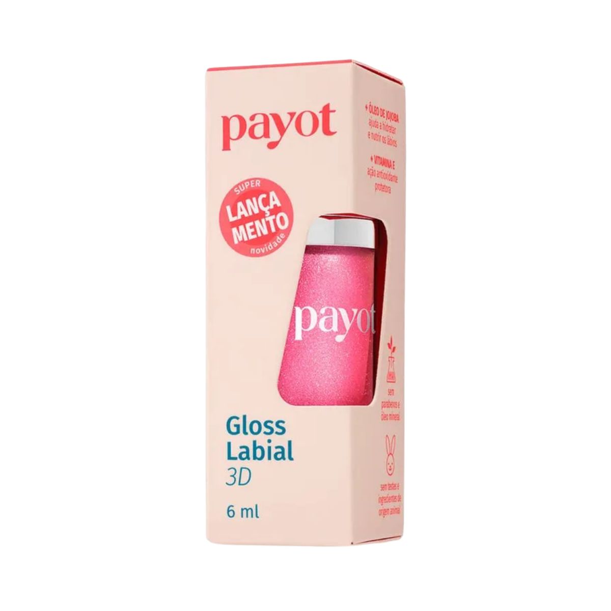 GLOSS LABIAL CHERRY 3D ALGODÃO DOCE 20 PAYOT