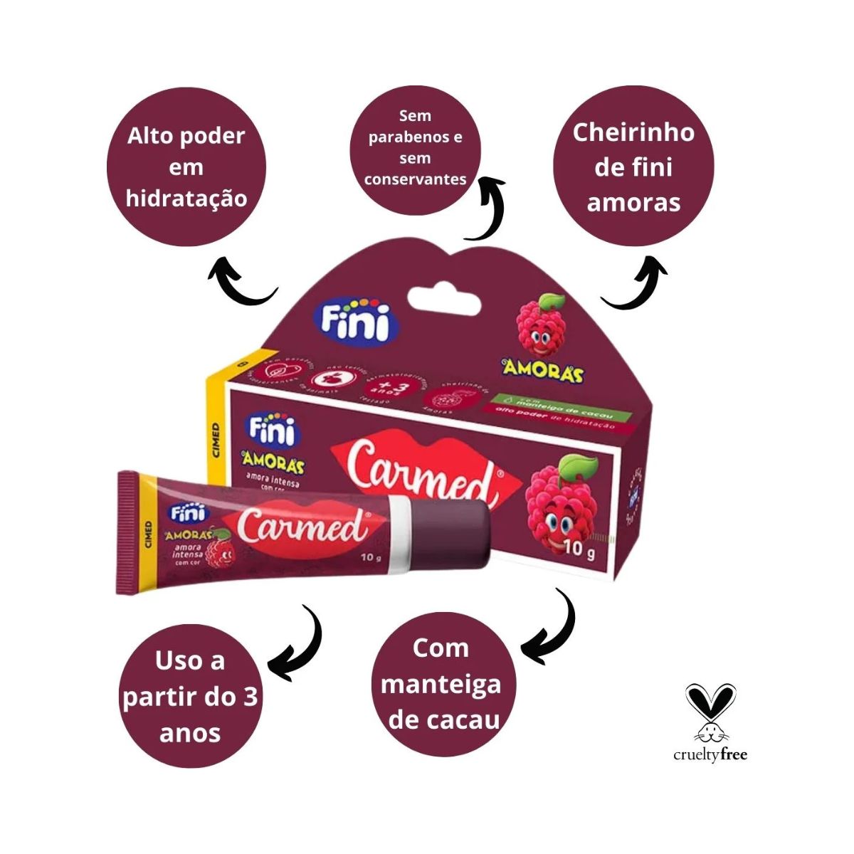 HIDRATANTE LABIAL AMORA INTENSA CARMED 10G