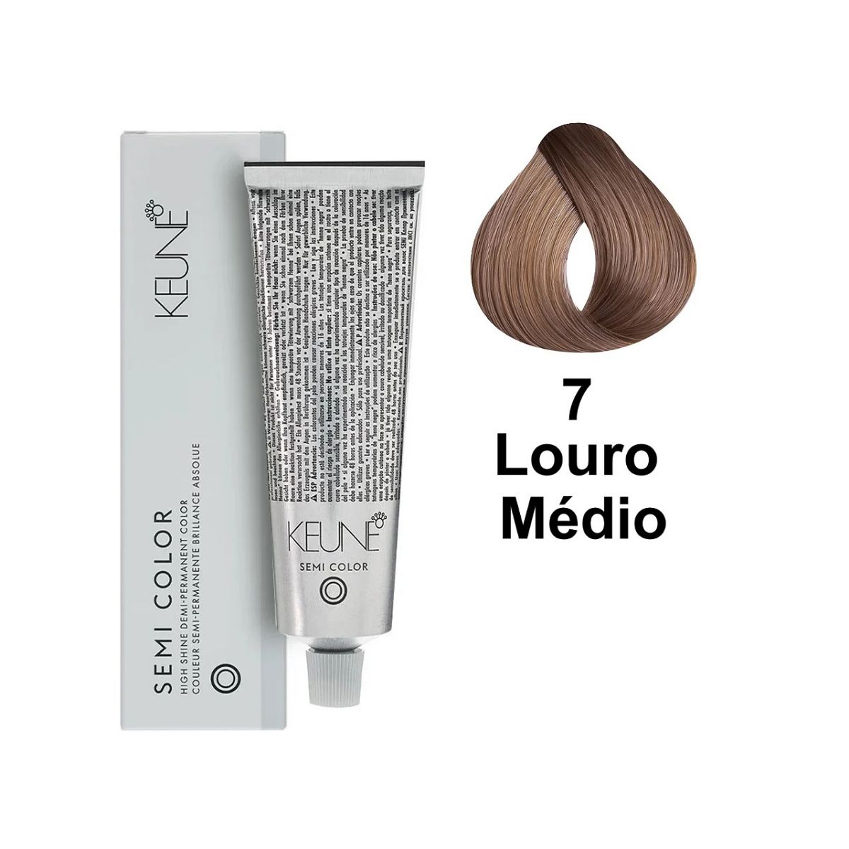 COLORAÇÃO SEMI COLOR 7 LOURO MEDIO KEUNE 60ML