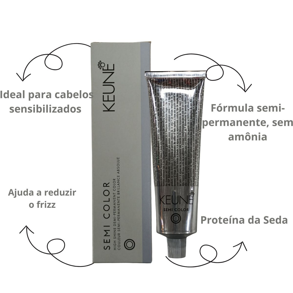COLORAÇÃO SEMI COLOR 7 LOURO MEDIO KEUNE 60ML