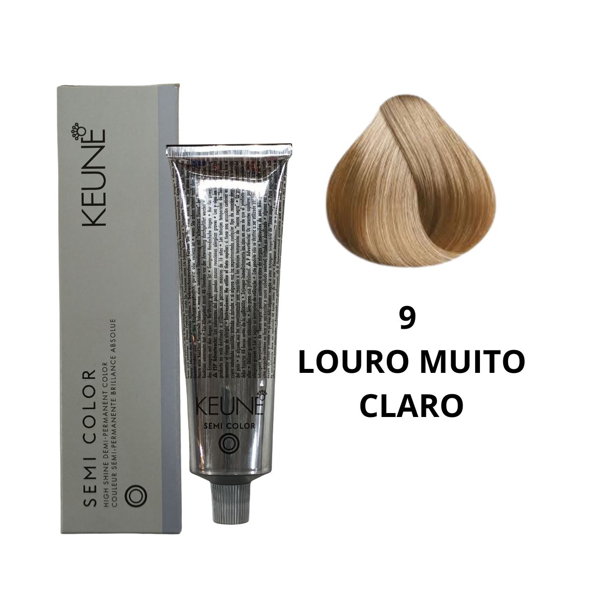 COLORAÇÃO SEMI COLOR 9 LOURO MUITO CLARO KEUNE 60ML