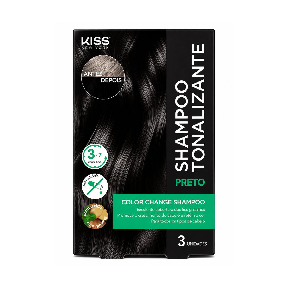 SHAMPOO TONALIZANTE PRETO COLOR CHANGE KISS