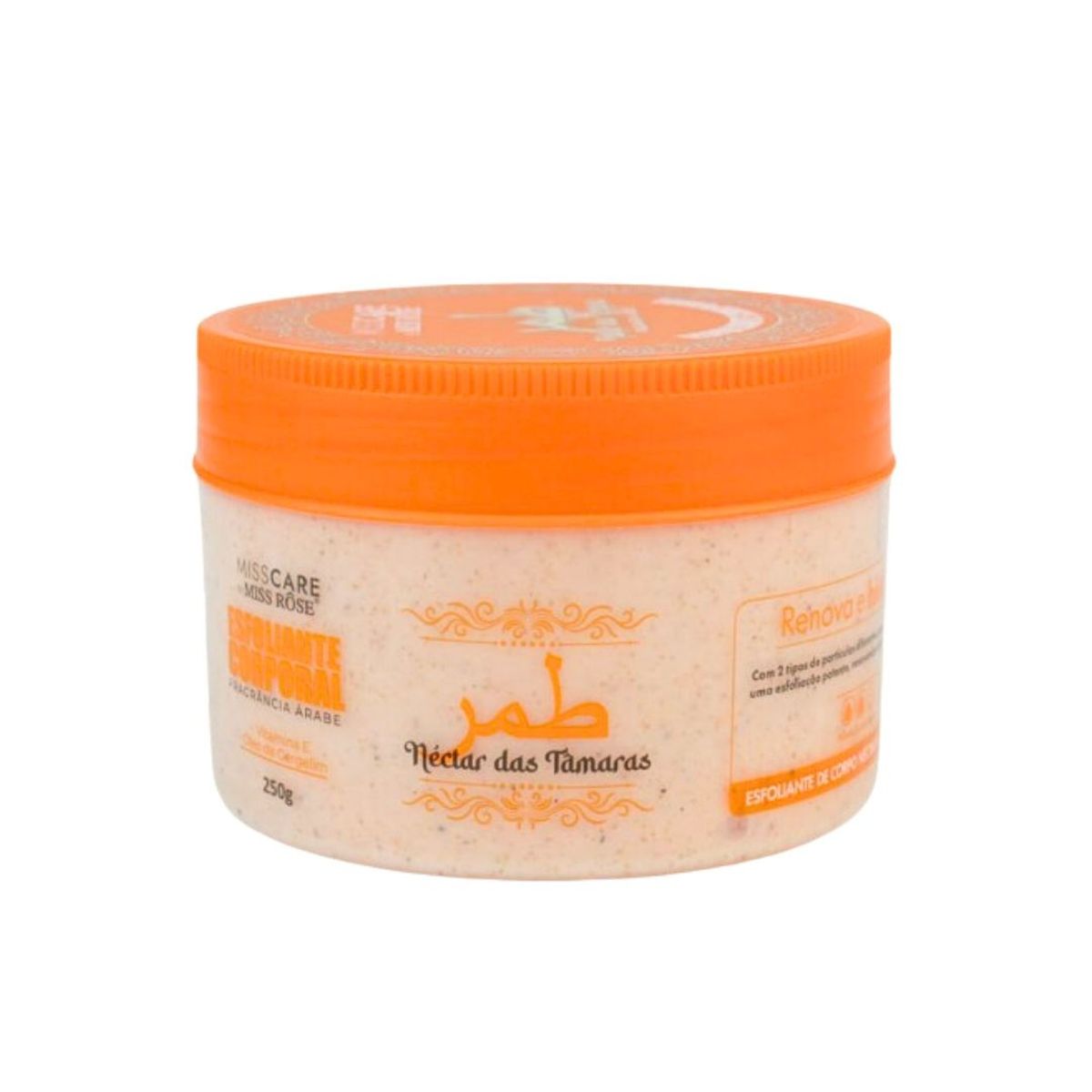 ESFOLIANTE CORPORAL FRAGRÂNCIA ÁRABE NÉTAR DAS TÂMARAS MISS RÔSE 250G