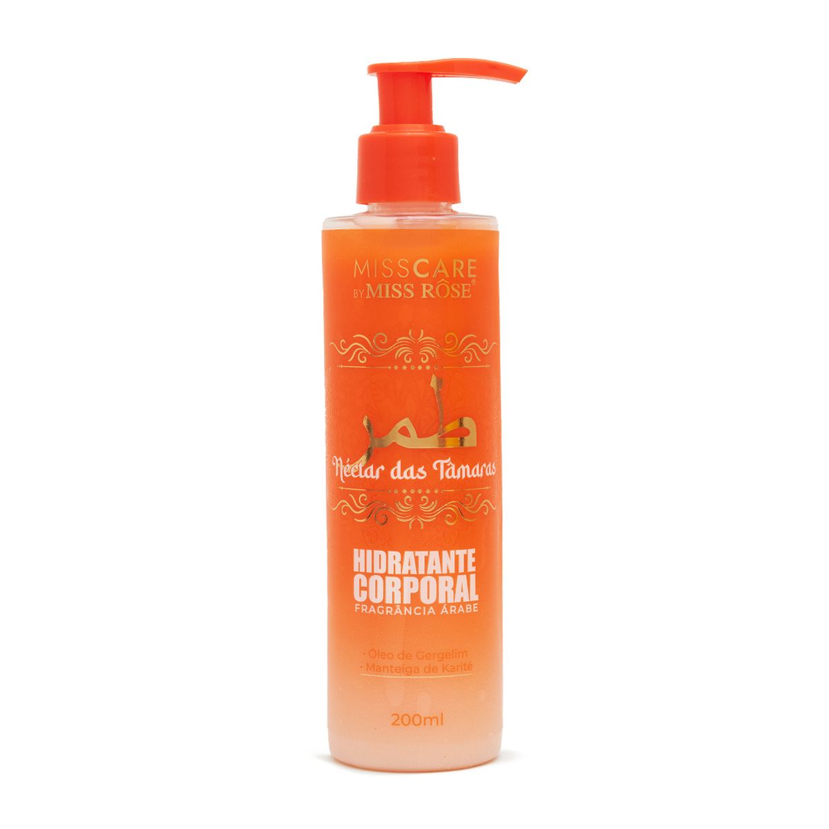 HIDRATANTE CORPORAL FRAGRÂNCIA ÁRABE NÉCTAR DAS TÂMARAS MISS RÔSE 200ML