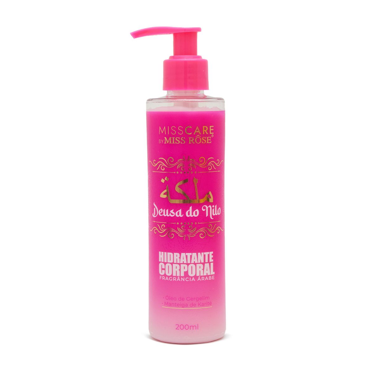 HIDRATANTE CORPORAL FRAGRÂNCIA ÁRABE DEUSA DO NILO MISS RÔSE 200ML