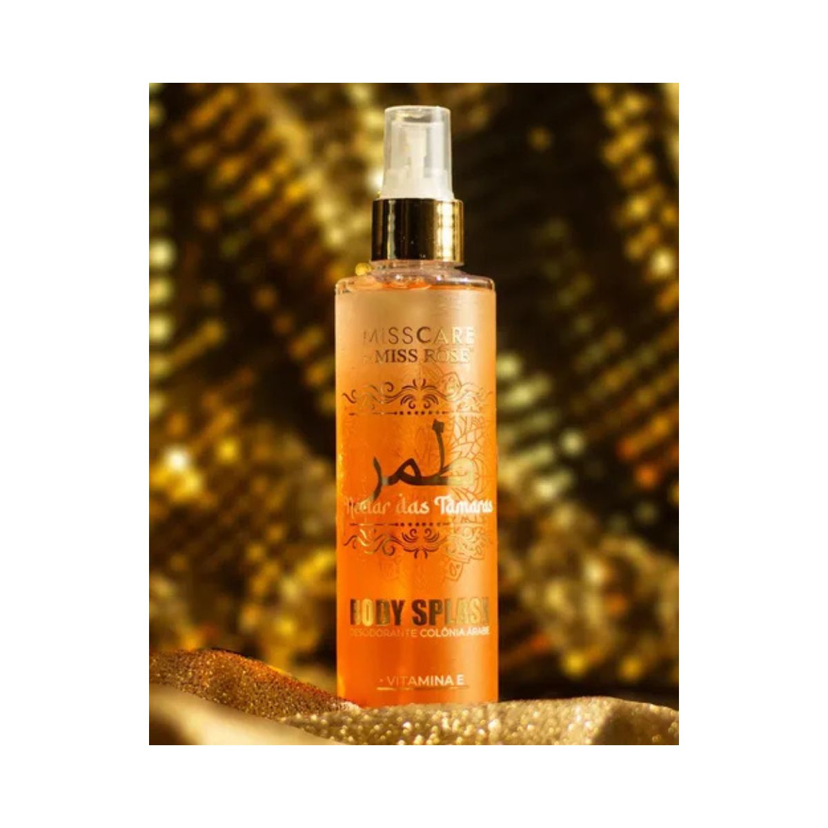 BODY SPLASH DESODORANTE COLÔNIA ÁRABE NÉCTAR DAS TÂMARAS MISS RÔSE 200ML