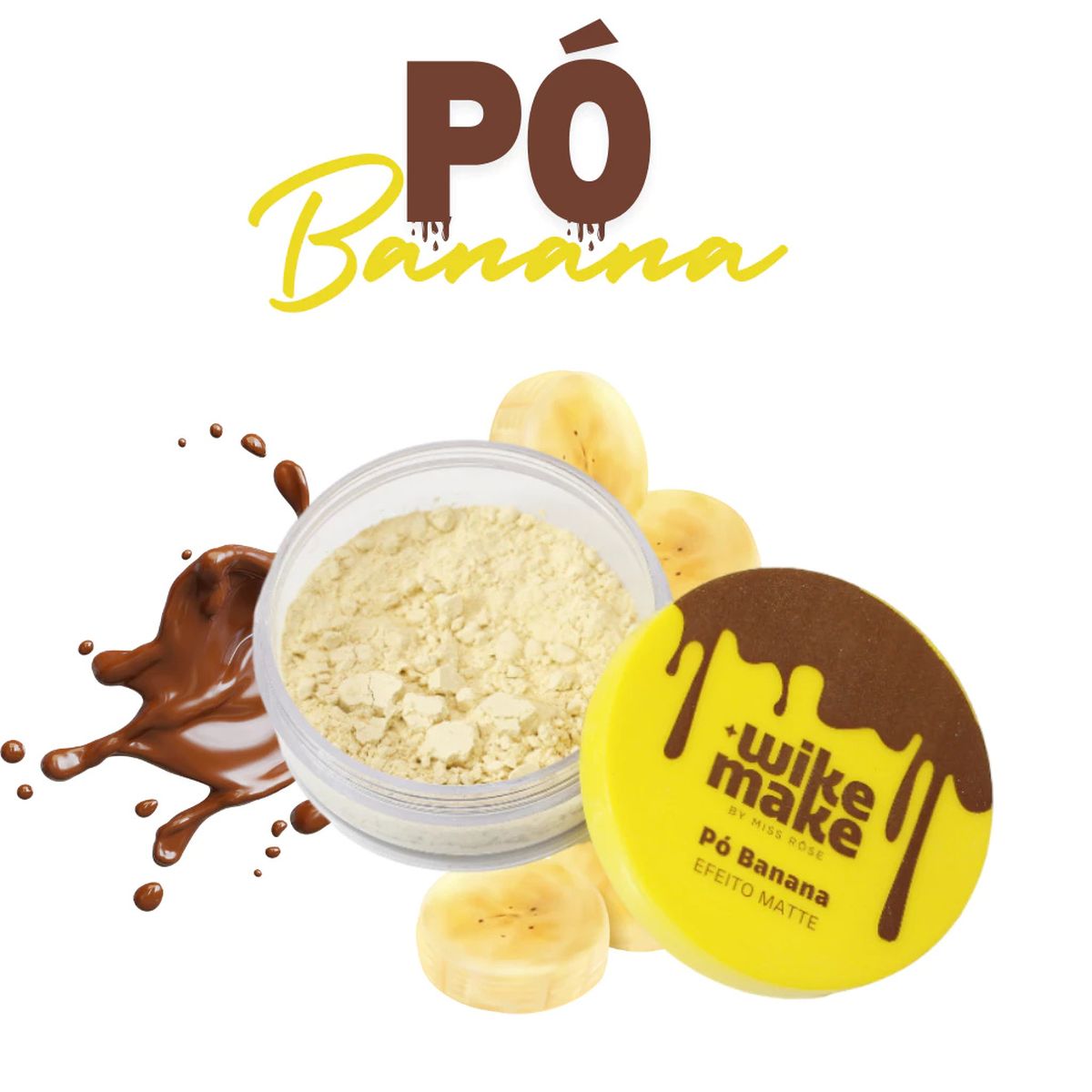 PÓ FACIAL BANANA MATTE WIKI MAKE MISS RÔSE 10G