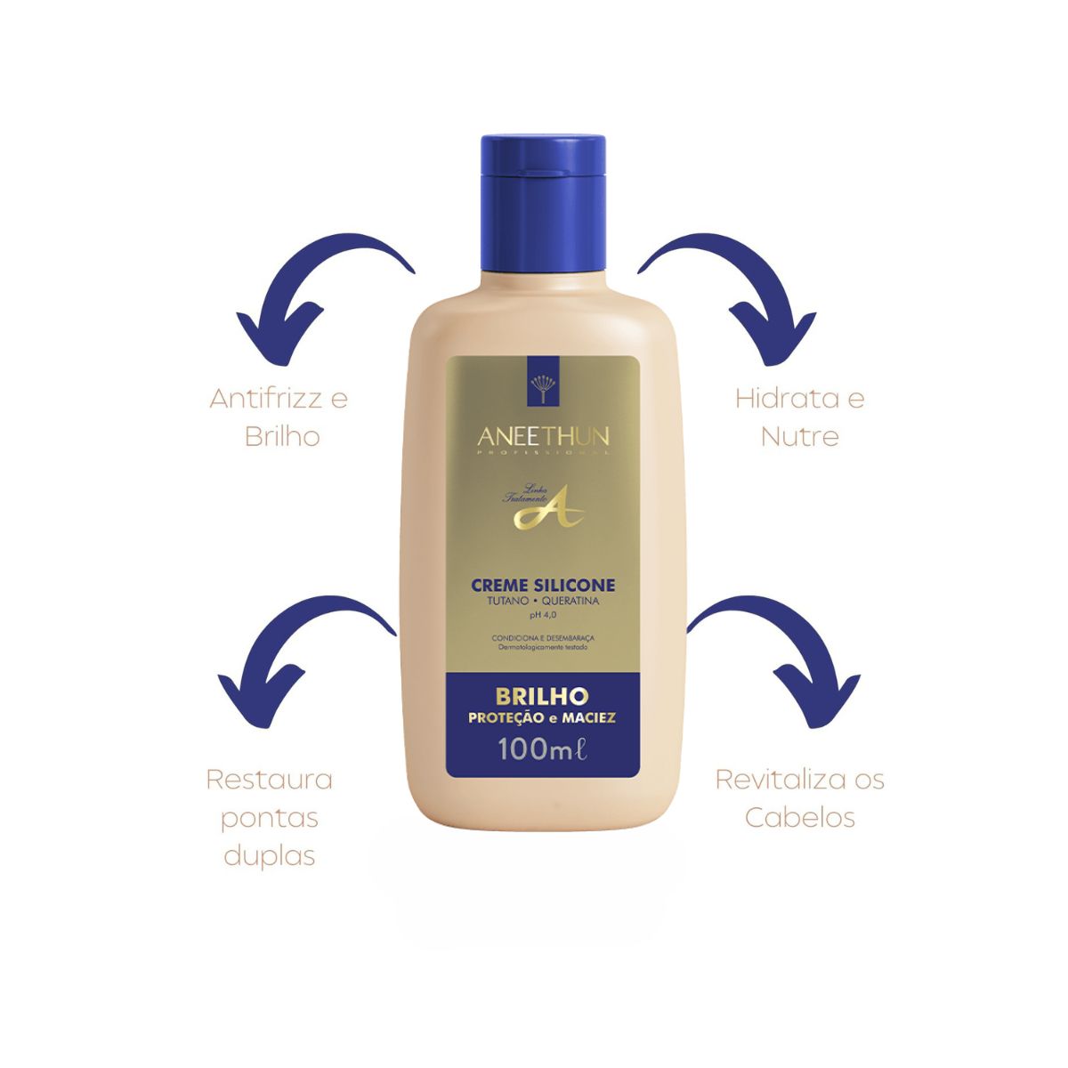 CREME DE SILICONE LINHA A ANEETHUN 100ML