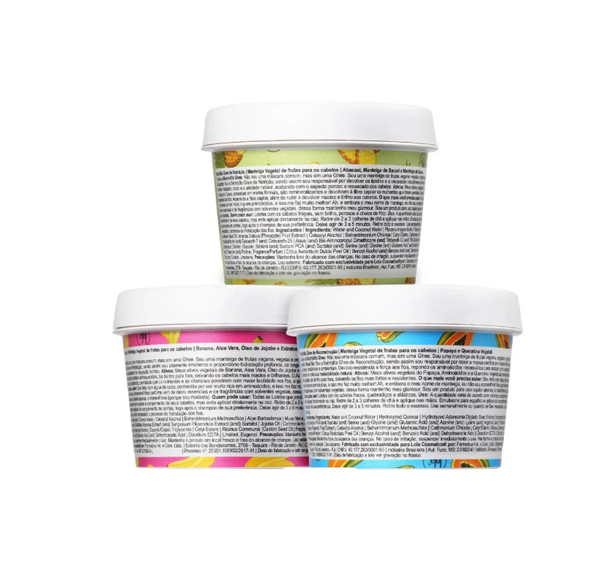 KIT LOLA 3x100G CRONOGRAMA CAPILAR BEMDITA GHEE