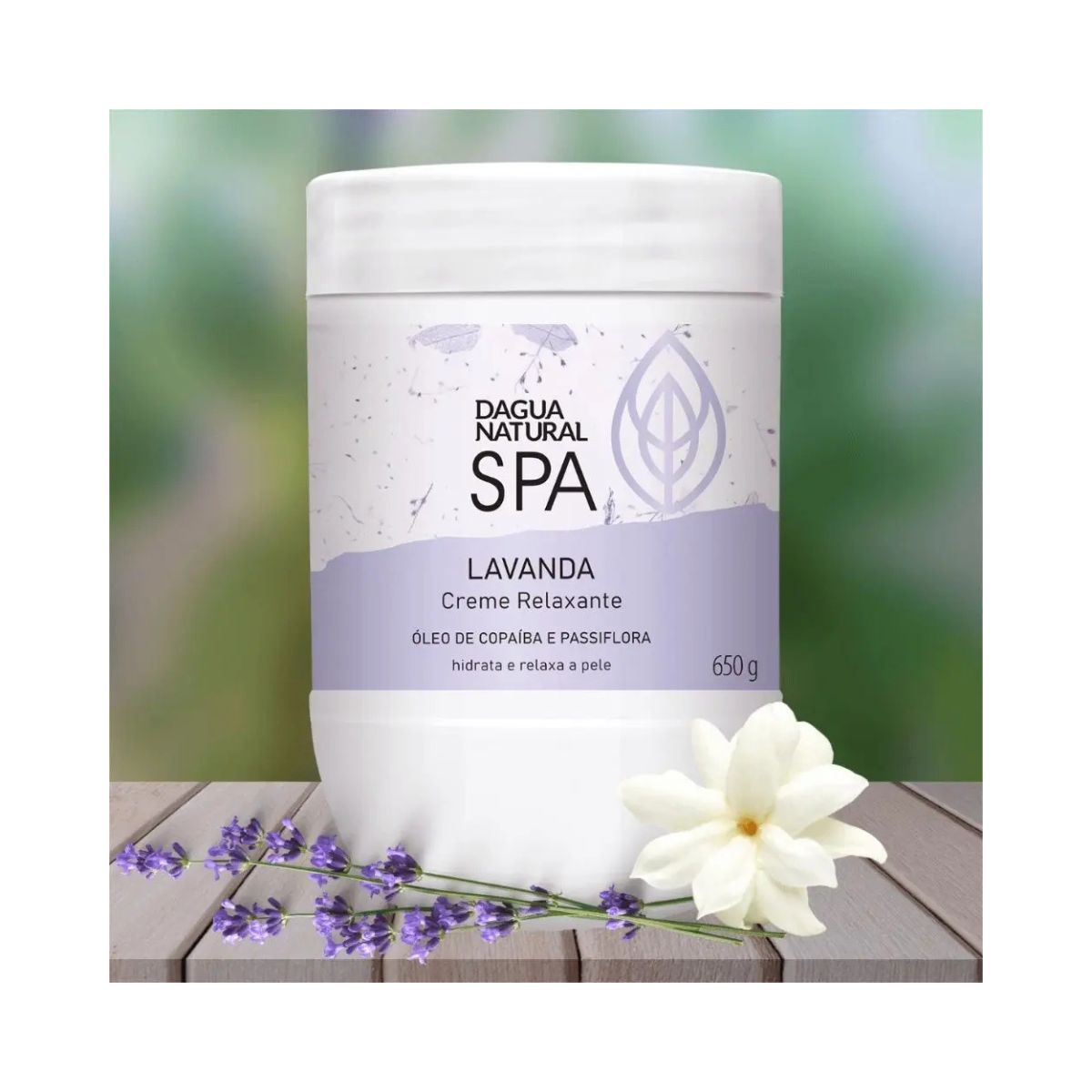 CREME DE MASSAGEM SPA LAVANDA D'AGUA NATURAL 650G