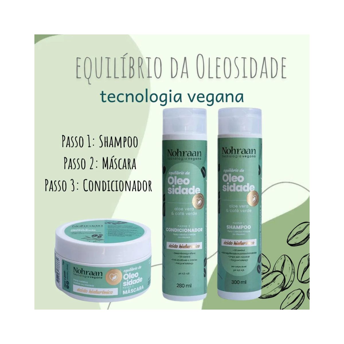 SHAMPOO CONTROLE DA OLEOSIDADE NOHRAAN 300ML