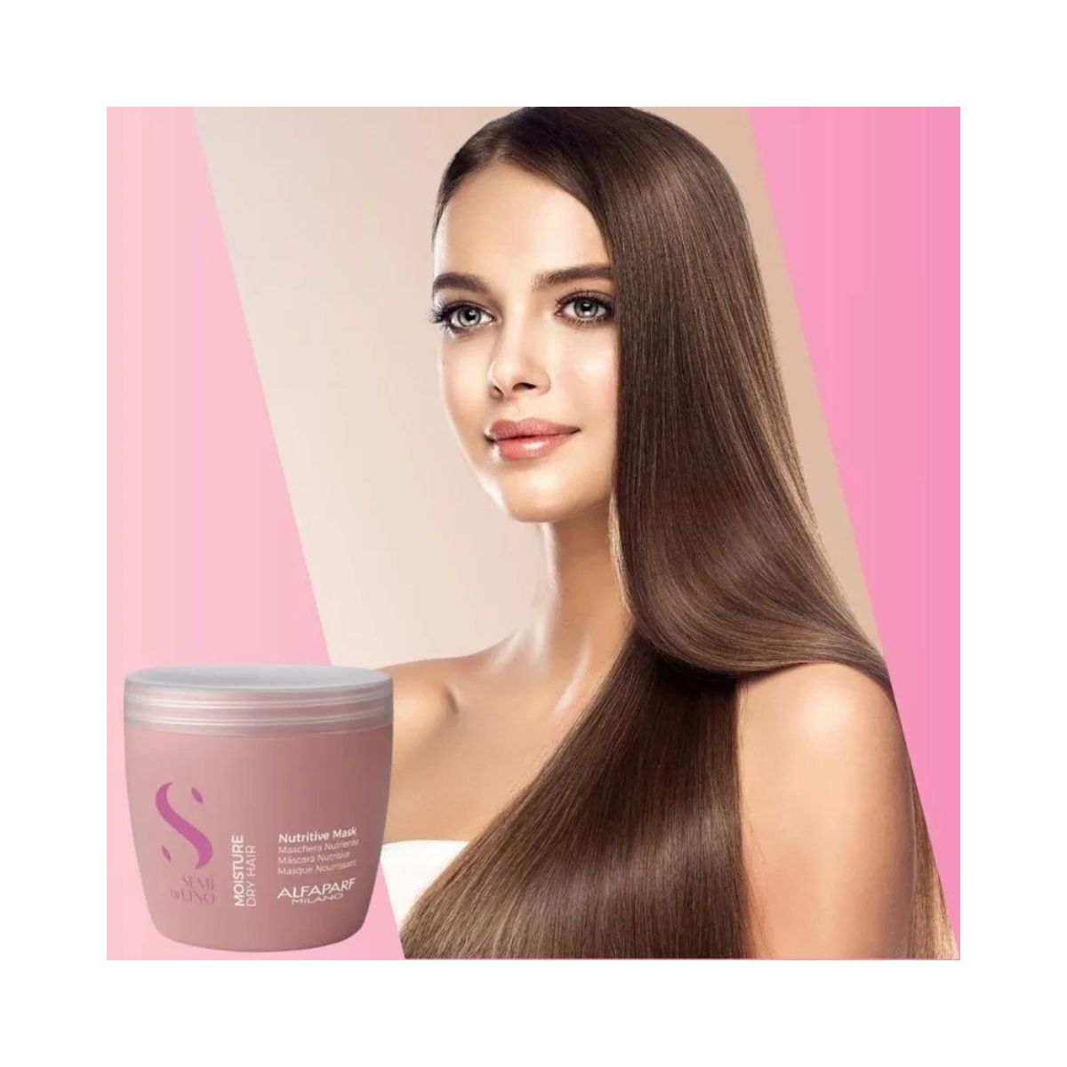 MÁSCARA CONDICIONADORA SEMI DI LINO NUTRITIVE MOISTURE DRY HAIR ALFAPARF 500ML