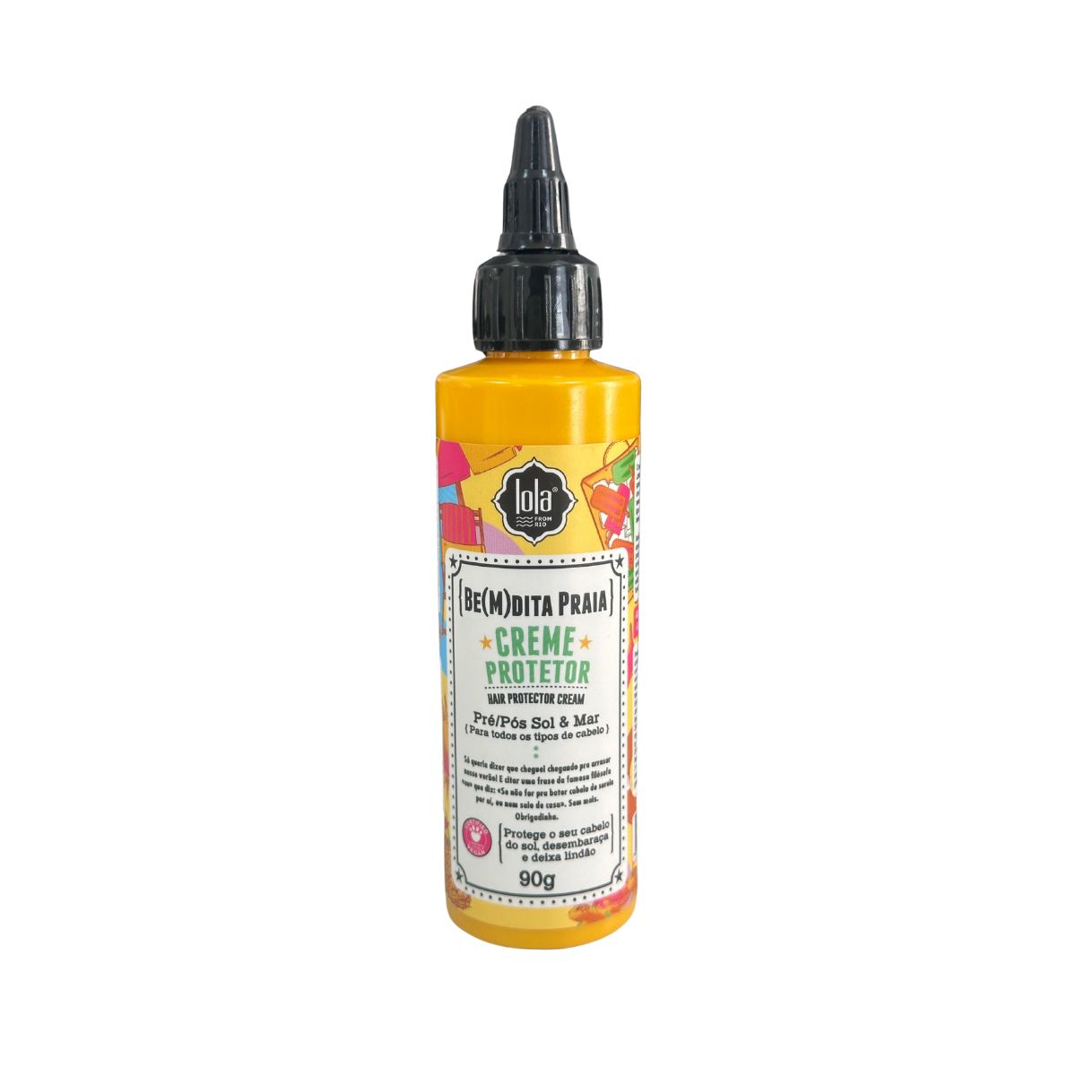 CREME PROTETOR PRÉ/PÓS SOL E MAR BEMDITA PRAIA LOLA COSMETICS 90G