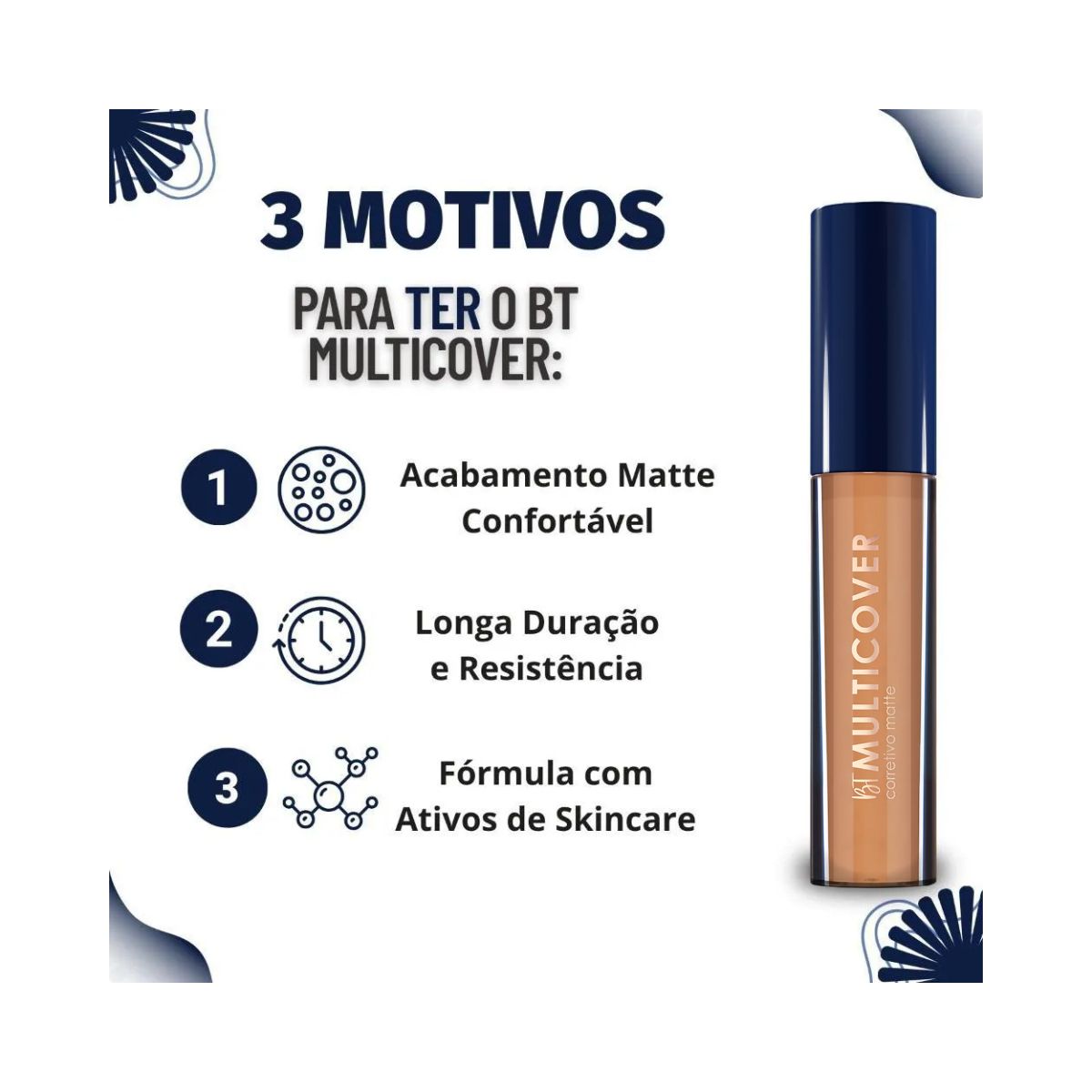 CORRETIVO LÍQUIDO MULTICOVER MATTE M30 BRUNA TAVARES 8G