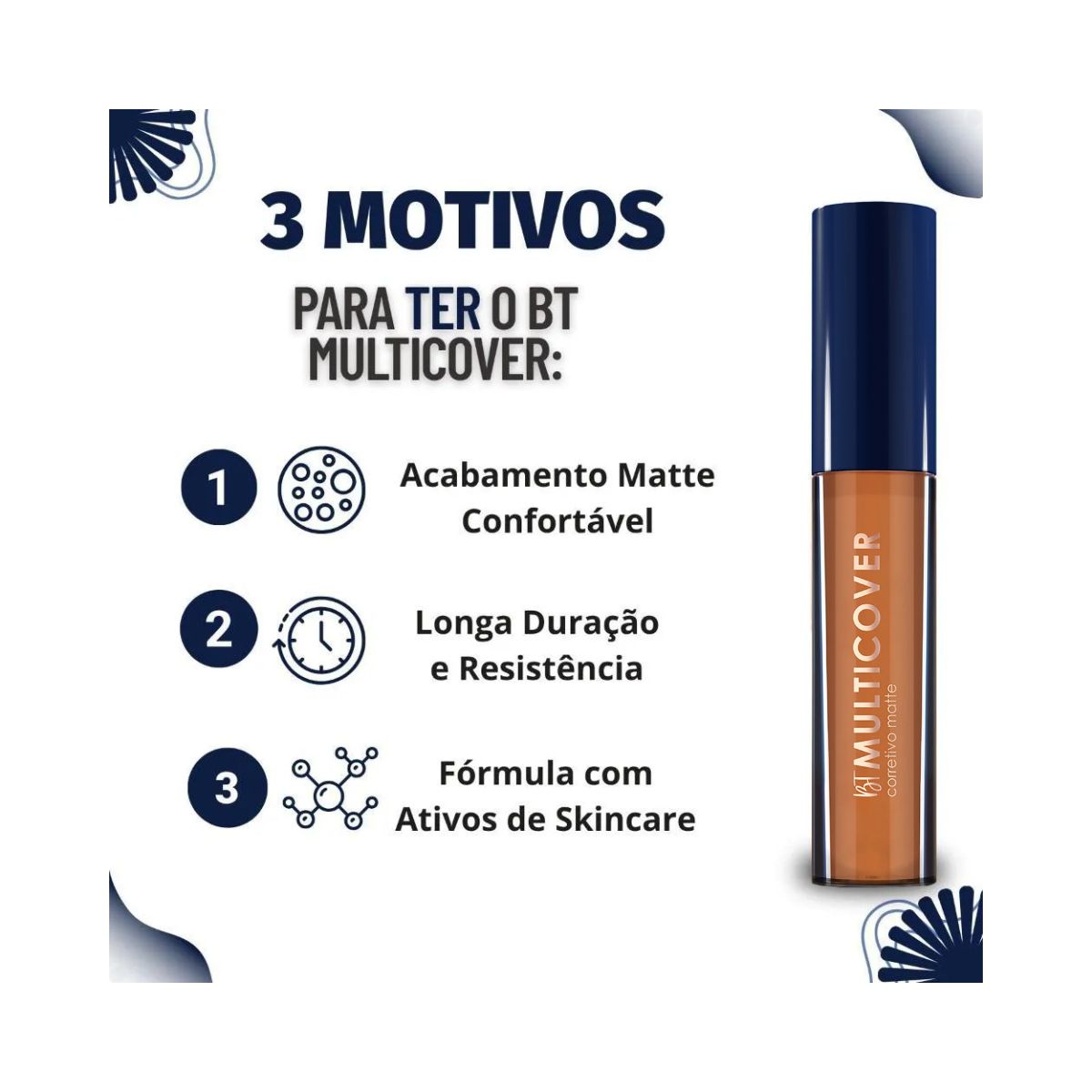 CORRETIVO LÍQUIDO MULTICOVER MATTE T10 BRUNA TAVARES 8G