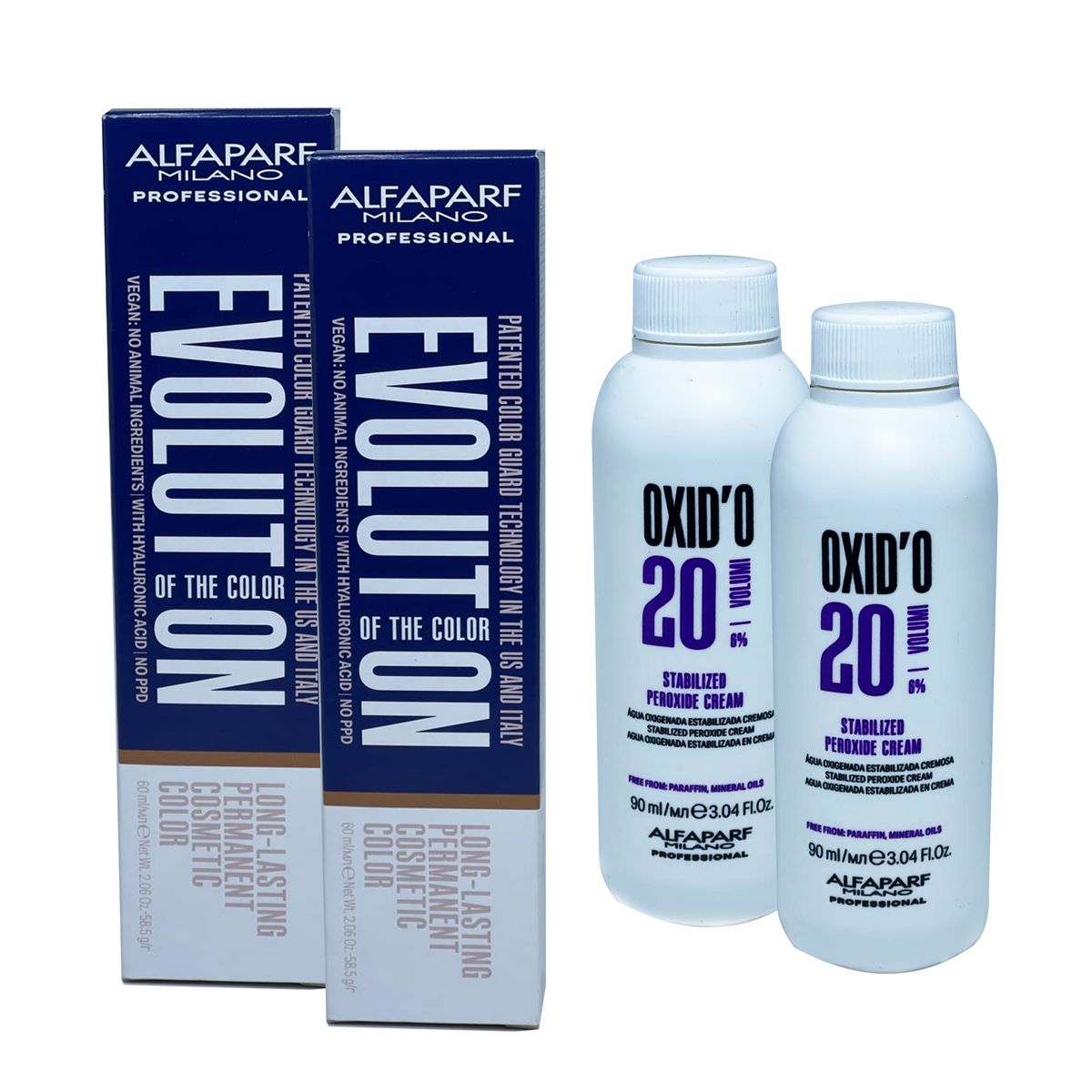KIT ALFAPARF 9 LOURO CLARSSIMO 2 COLORAO + 2 OX 20VOL