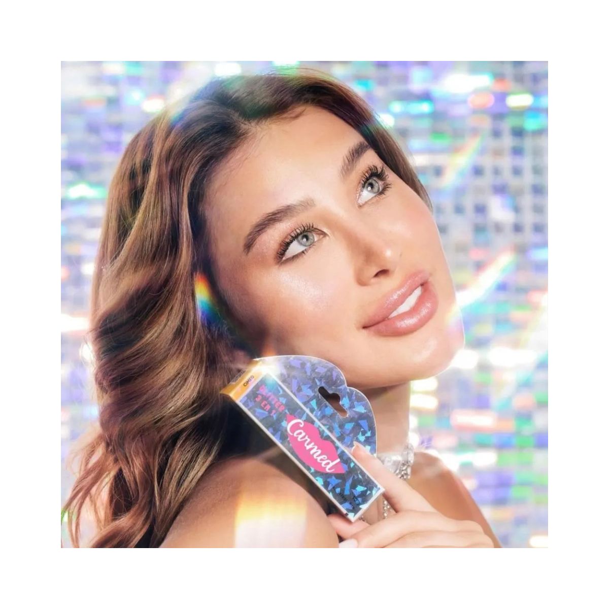 HIDRATANTE LABIAL GLITTER 3 EM 1 CARMED 10G