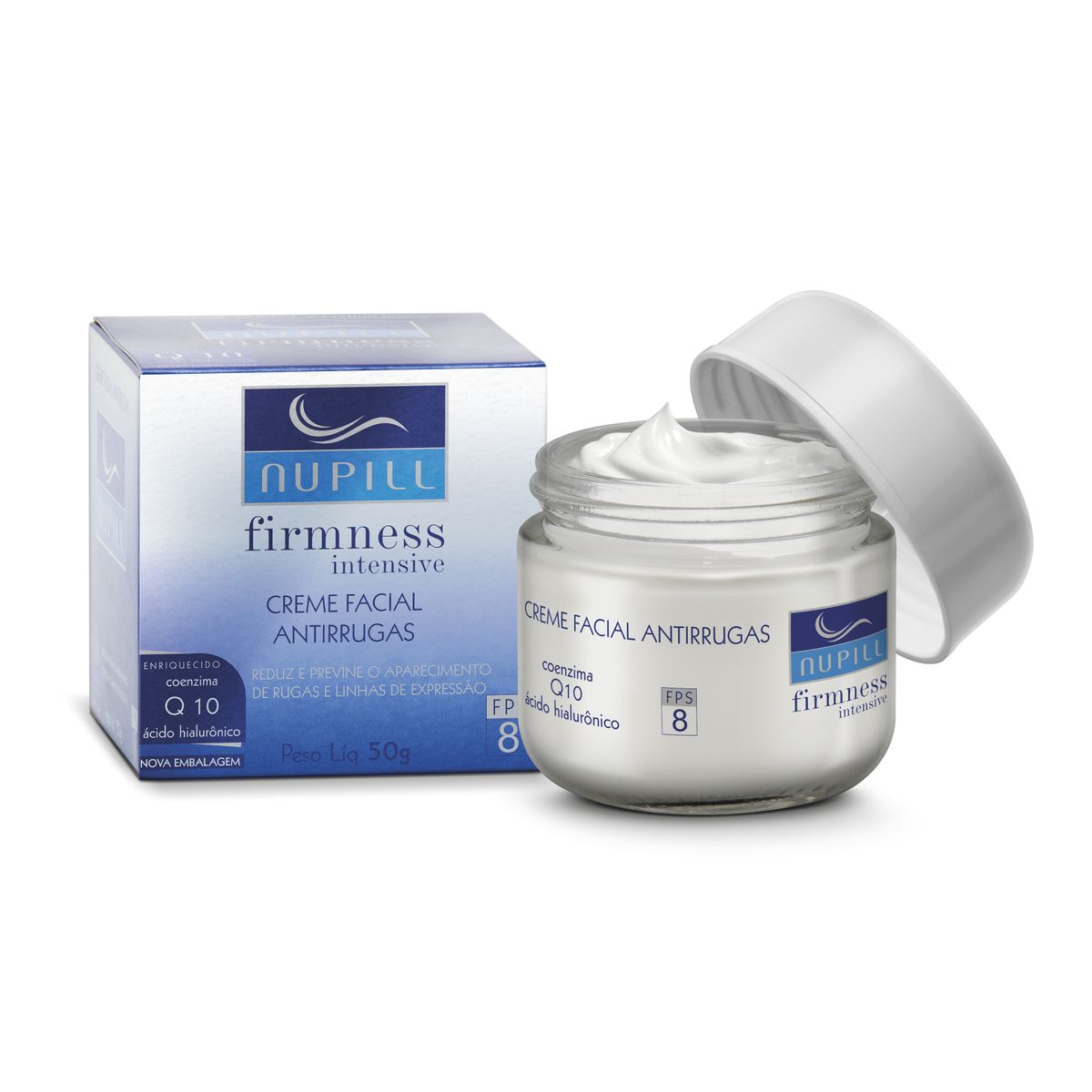 KIT NUPILL CREME FACIAL ANTIRRUGAS FPS 8 + CREME FACIAL ANTIRRUGAS FPS 15 50G