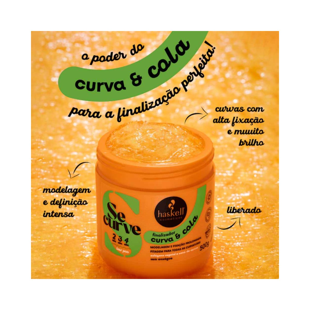 FINALIZADOR CURVA E COLA SE CURVE HASKELL 500G