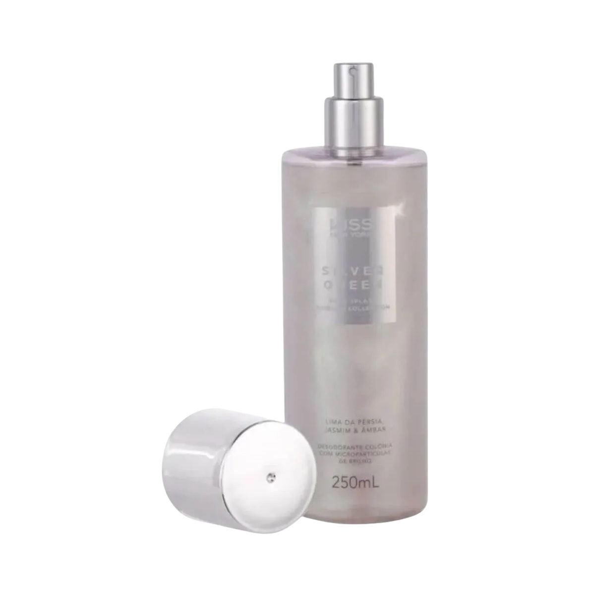 BODY SPLASH SHIMMER SILVER QUEEN KISS NEW YORK 250ML