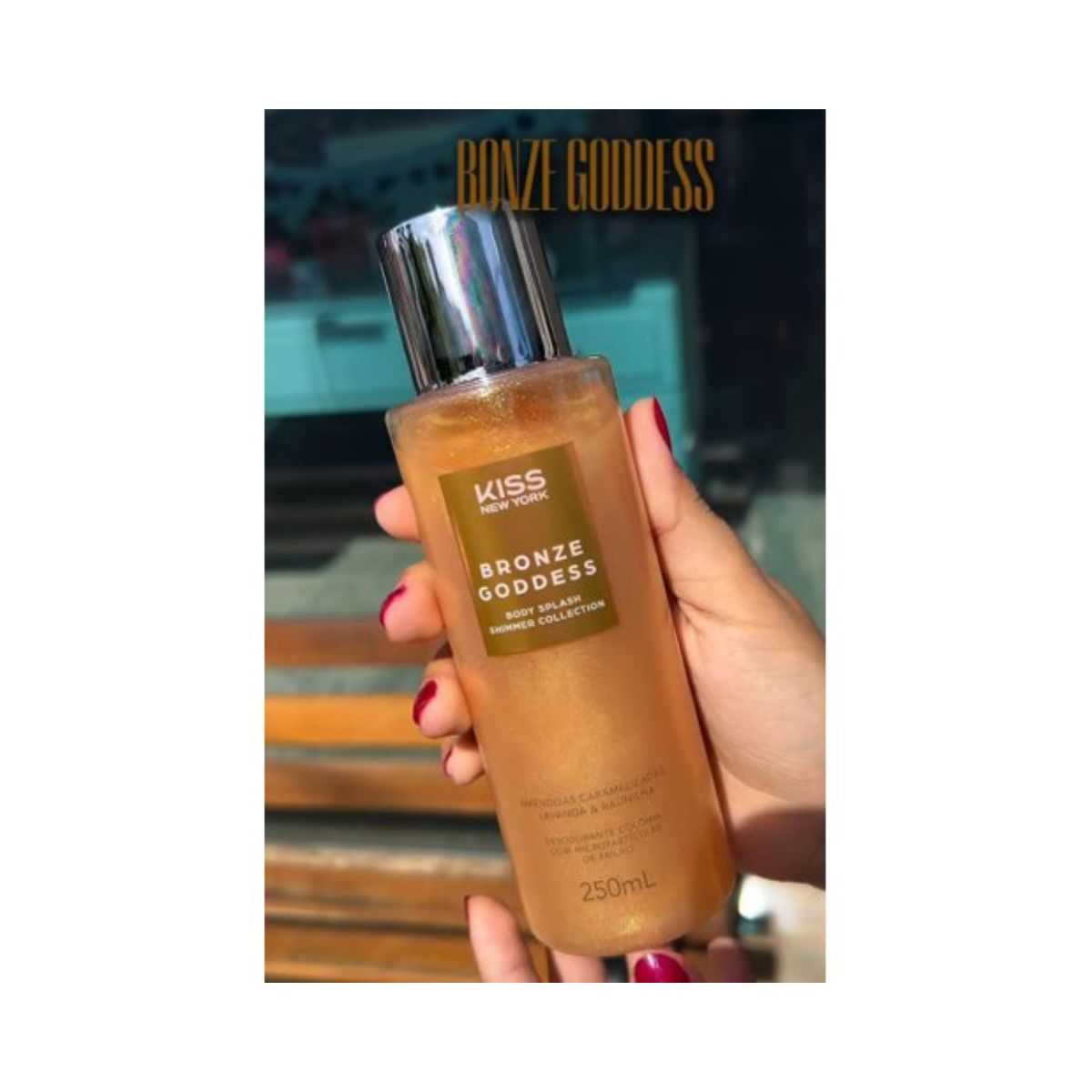 BODY SPLASH SHIMMER BRONZE GODDESS KISS NEW YORK 250ML