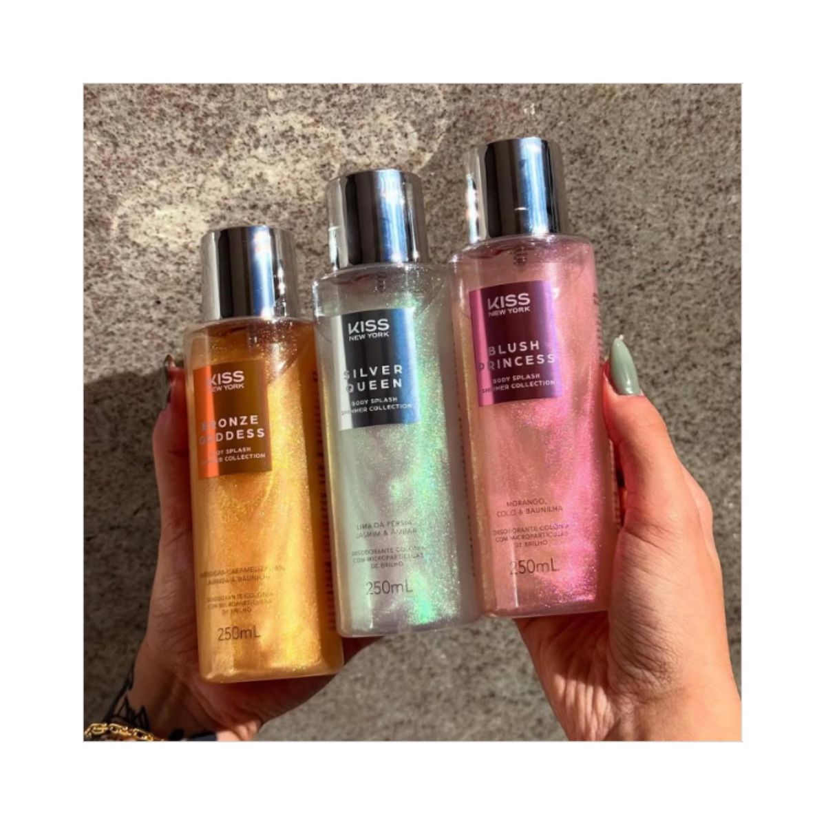 BODY SPLASH SHIMMER BRONZE GODDESS KISS NEW YORK 250ML