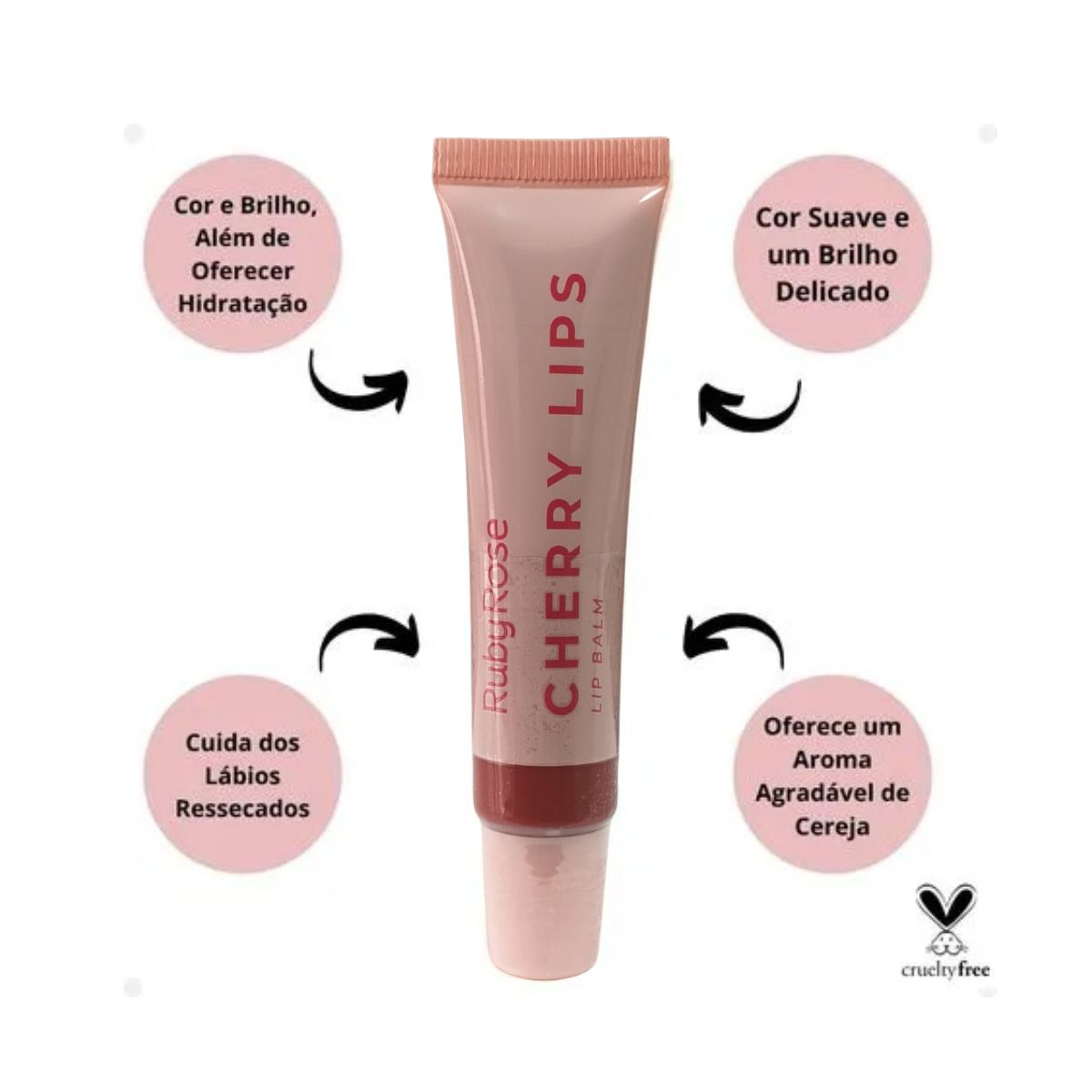 LIP BALM RUBY ROSE CHERRY LIPS CL30 HB-L6503-3