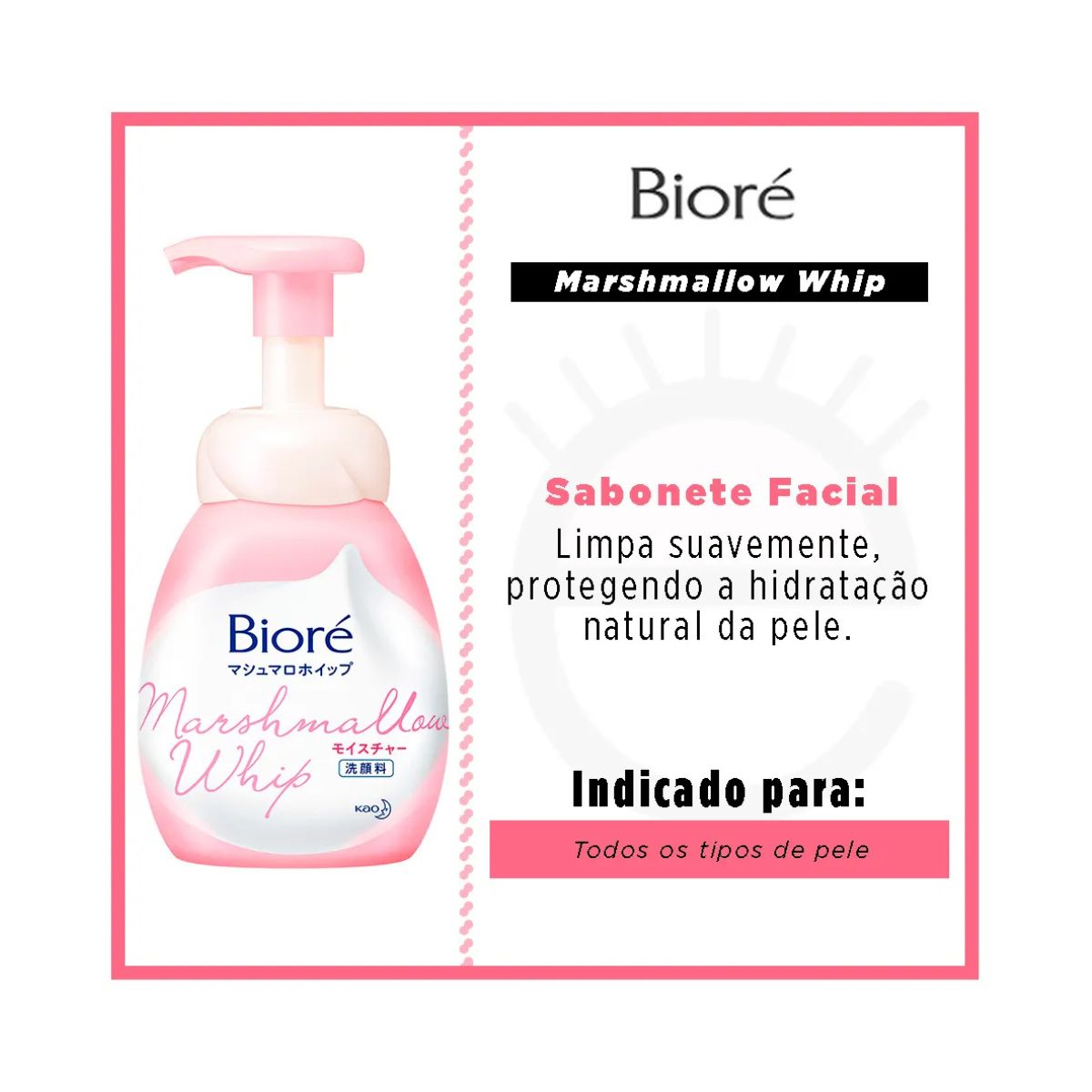 ESPUMA FACIAL MARSHMALLOW BIORE 150ML