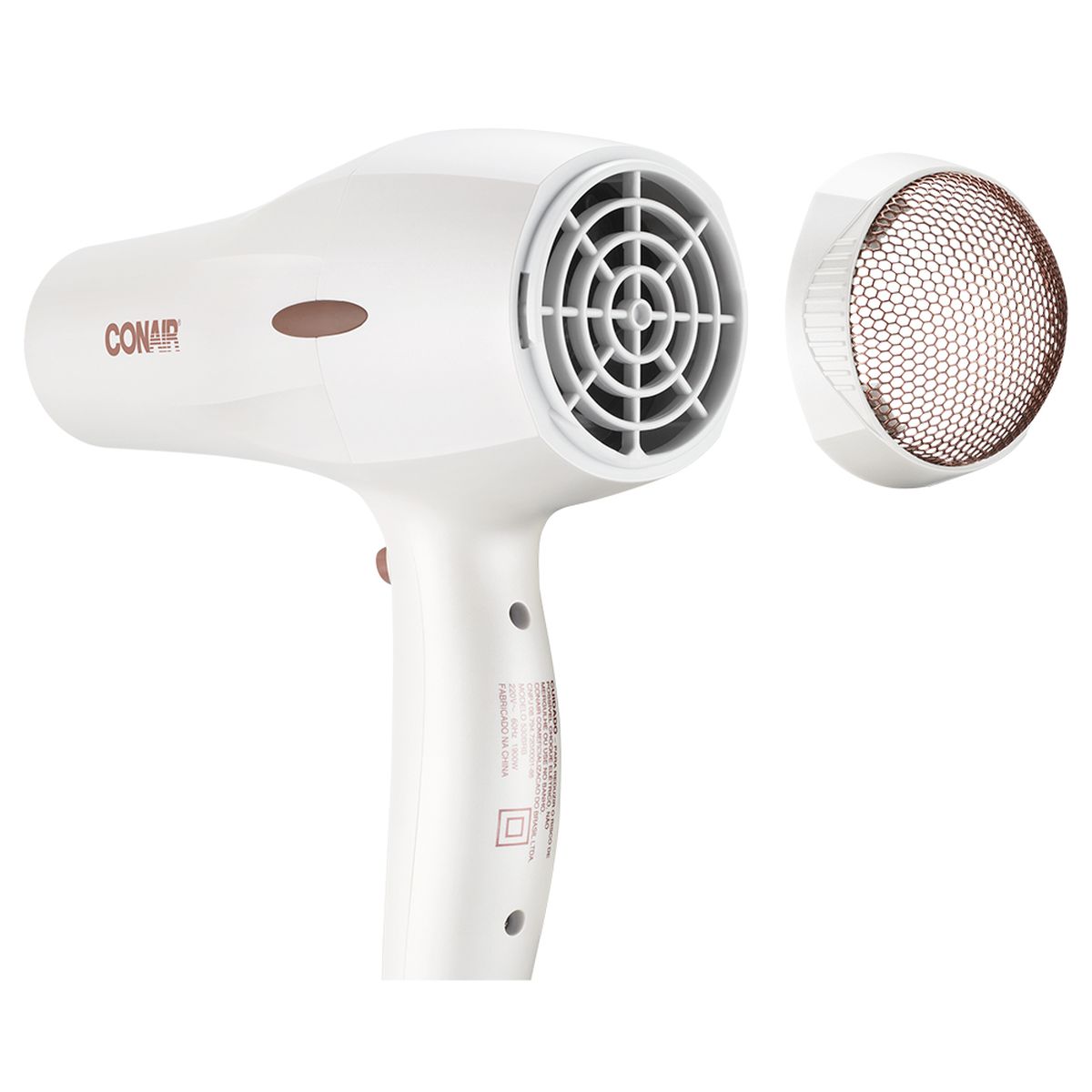 SECADOR COM DIFUSOR DOUBLE CERAMIC BRANCO CONAIR 1900W 127V