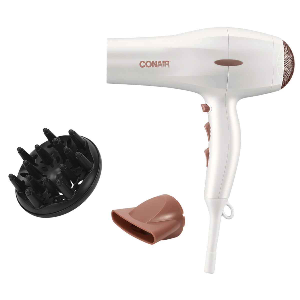 SECADOR COM DIFUSOR DOUBLE CERAMIC BRANCO CONAIR 1900W 127V
