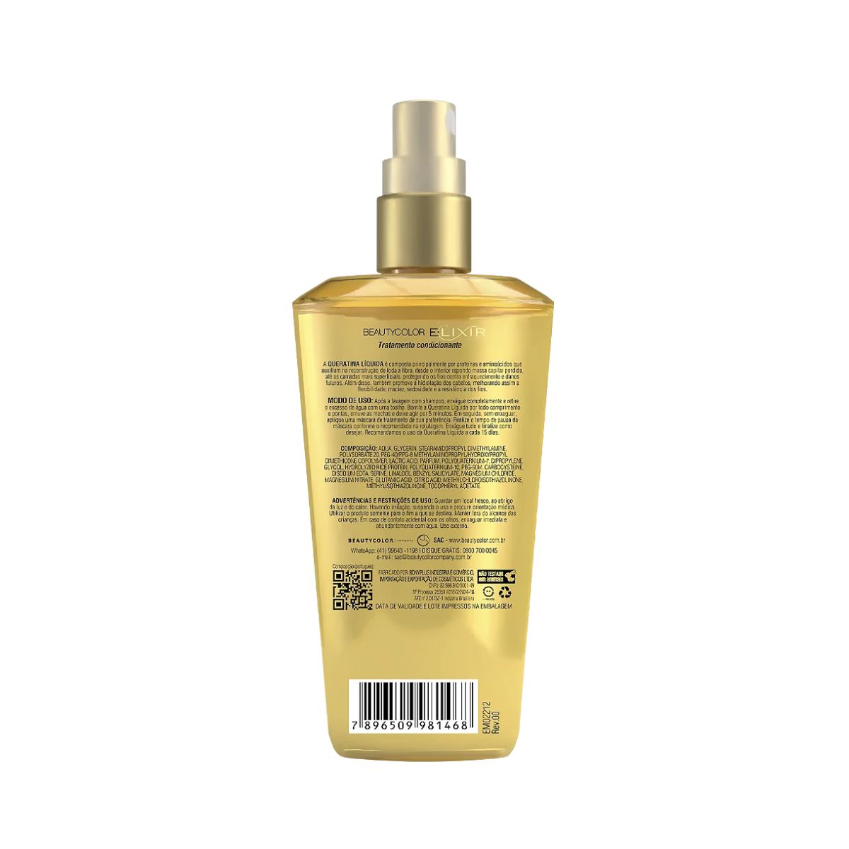 ELIXIR QUERATINA LÍQUIDA BEAUTY COLOR 100ML