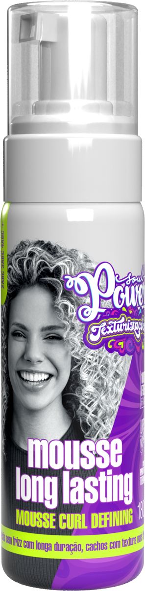 MOUSSE LONG LASTING TEXTURIZAÇÕES CURL DEFEFINING SOUL POWER 180ML