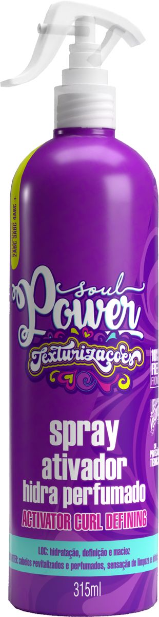 SPRAY ATIVADOR HIDRA PERFUMADO TEXTURIZAÇÕES SOUL POWER 315ML