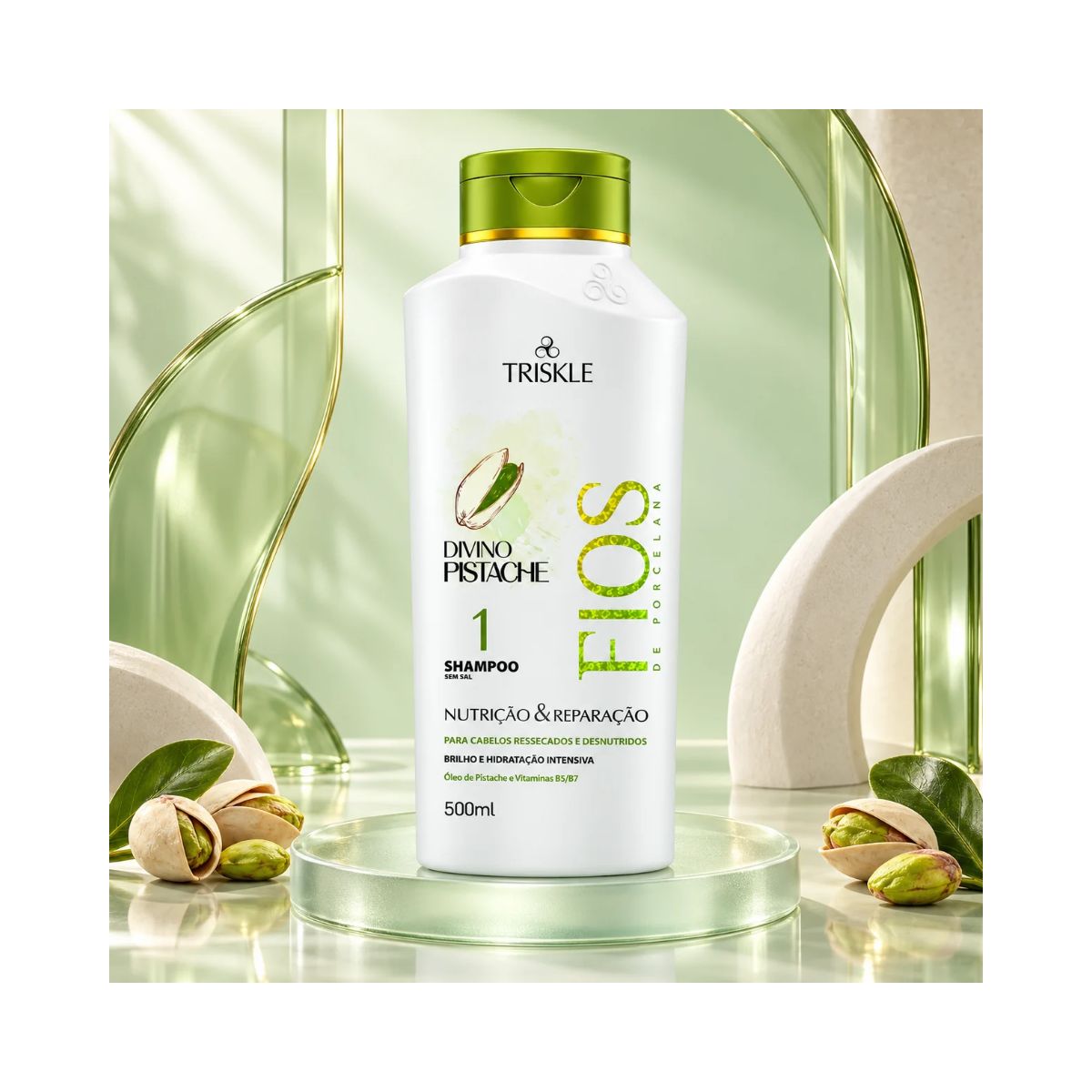 SHAMPOO FIOS DIVINO PISTACHE TRISKLE 500ML