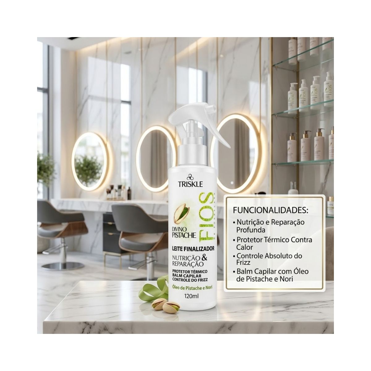 LEITE FINALIZADOR DIVINO PISTACHE TRISKLE 120ML