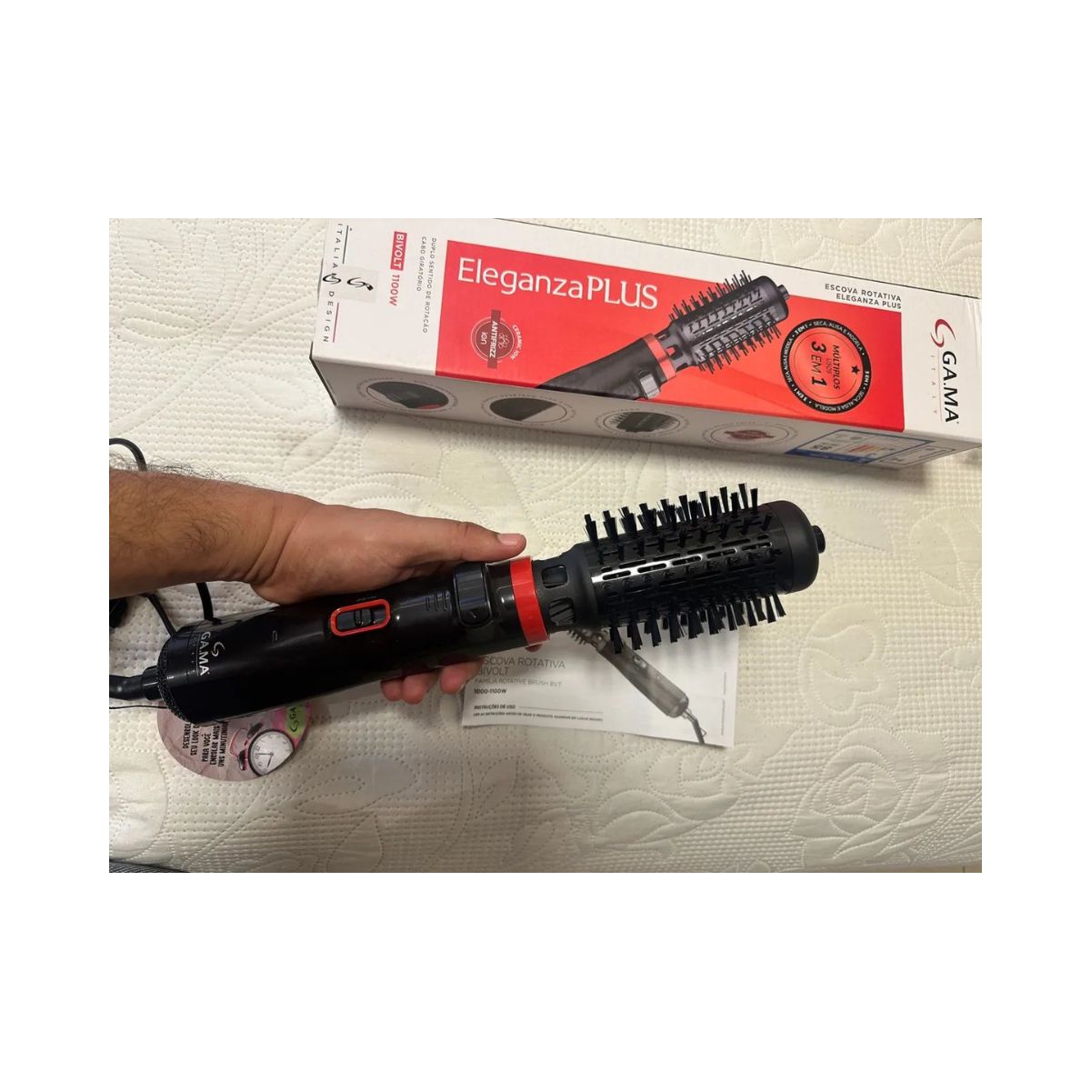 ESCOVA ROTATIVA ELEGANZA PLUS 3 EM 1 1100W BIVOLT
