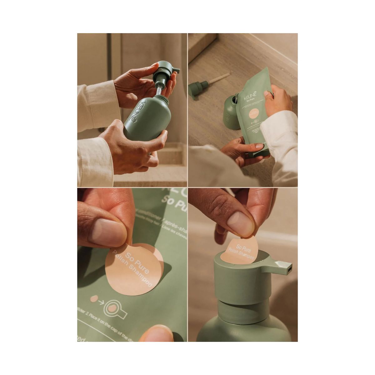 FRASCO SO PURE COM PUMP KEUNE 400ML