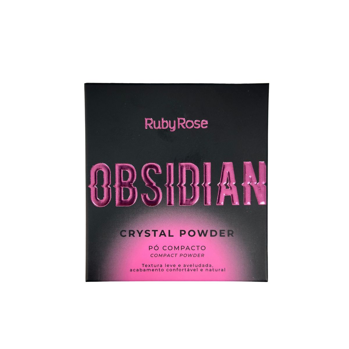 PÓ COMPACTO FACIAL OBSIDIAN PC44 RUBY ROSE HB18003