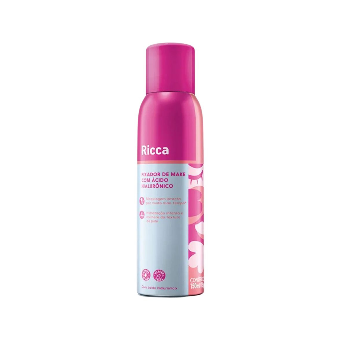 FIXADOR MAKE ÁCIDO HIALURÔNICO RICCA 150ML 2810