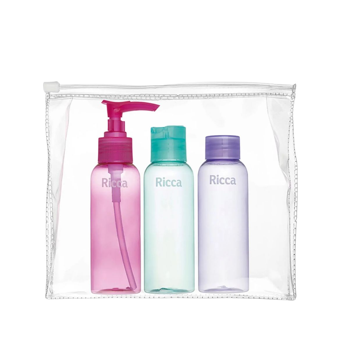 KIT 3 FRASCOS VIAGEM RICCA 3289