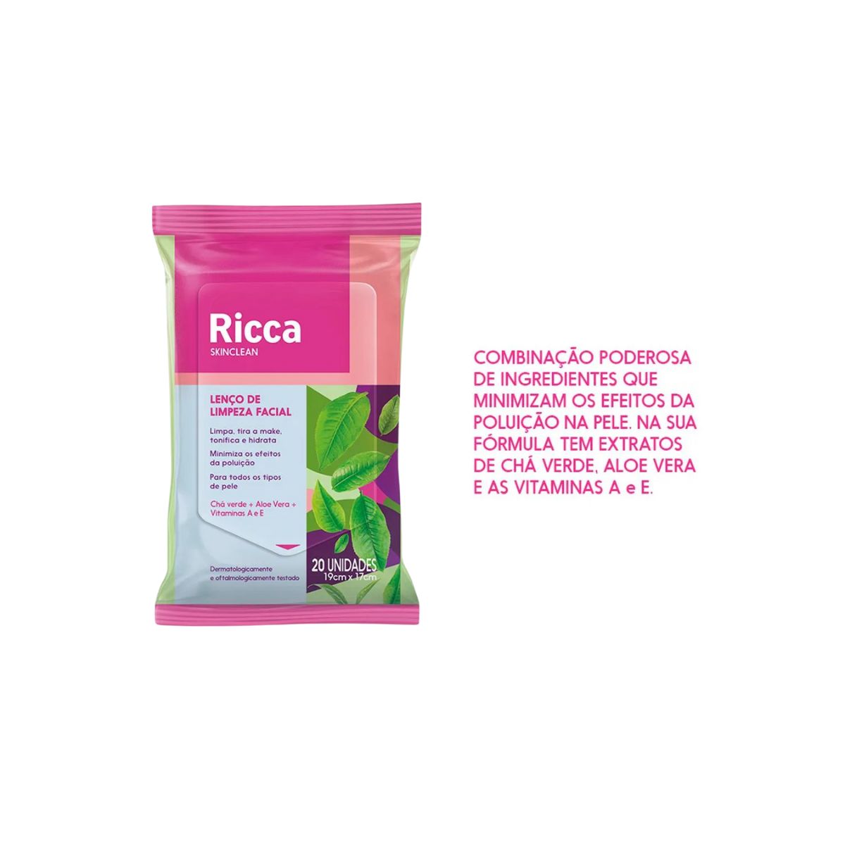 LENÇO REMOVEDOR DE MAQUIAGEM RICCA 3712