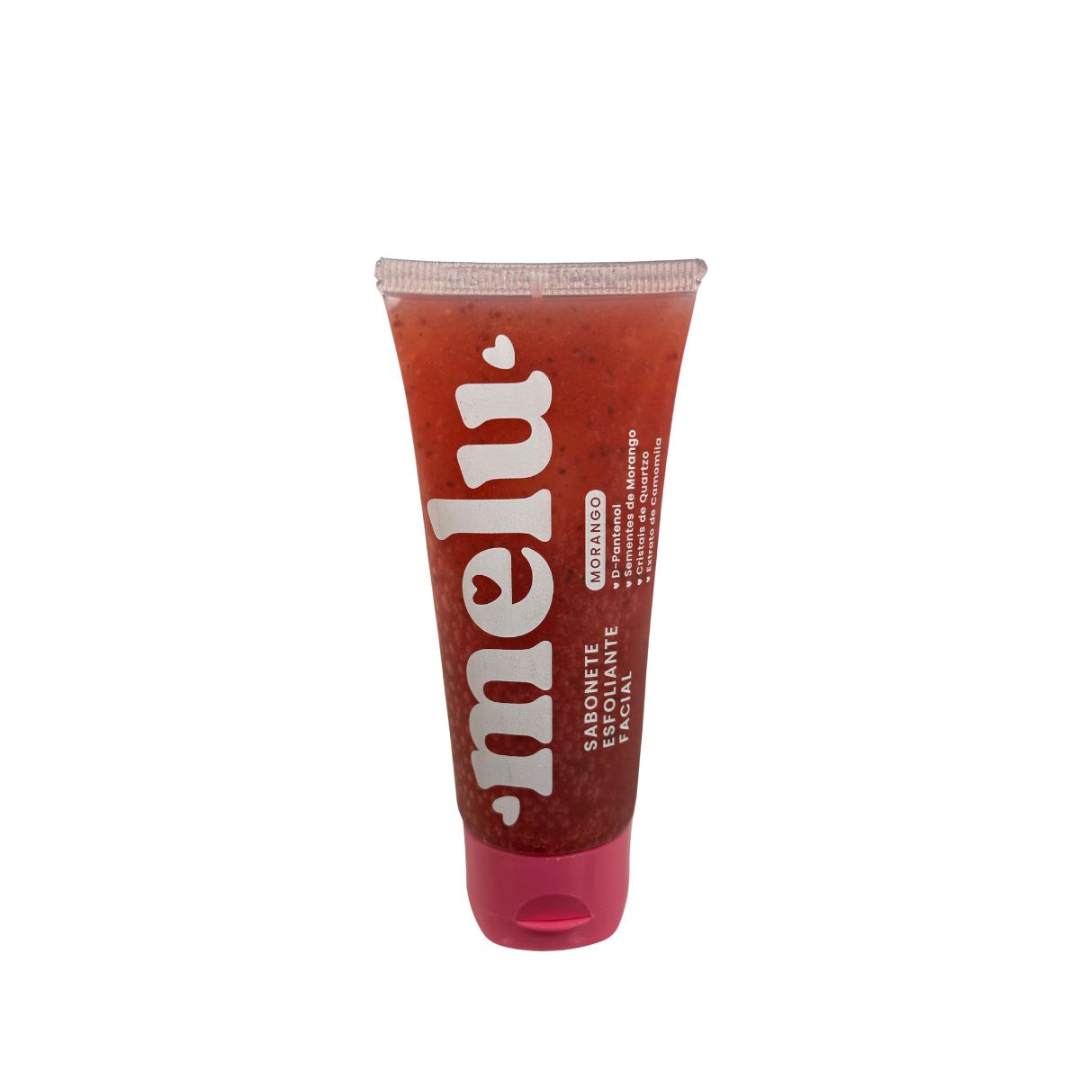 SABONETE ESFOLIANTE FACIAL MORANGO MELU RUBYROSE