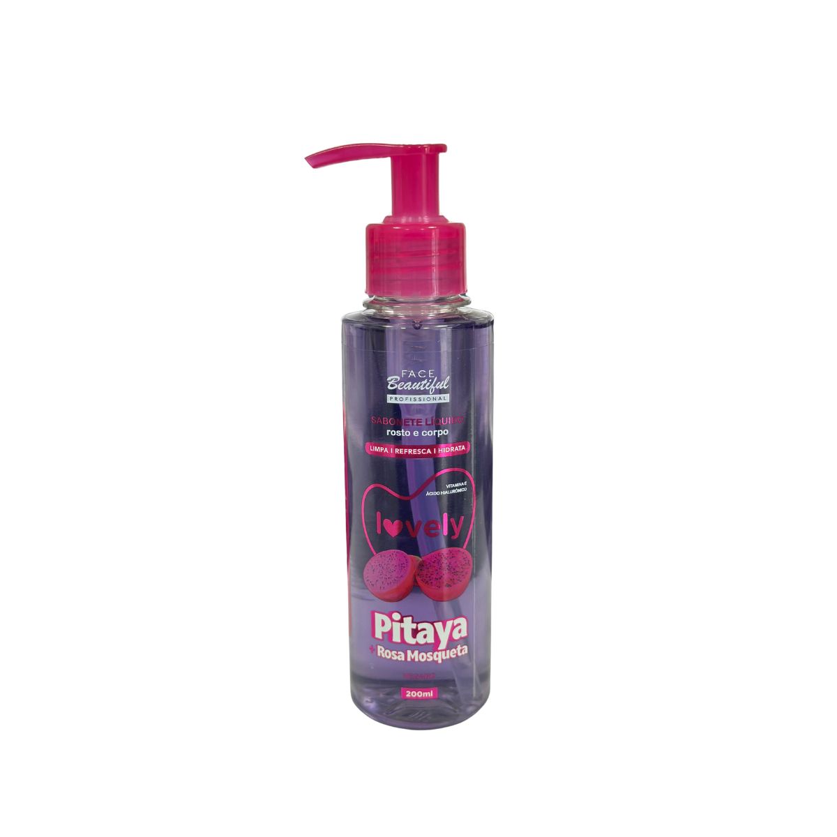 SABONETE LÍQUIDO PITAYA ROSA MOSQUETA FACE BEAUTIFUL 200ML