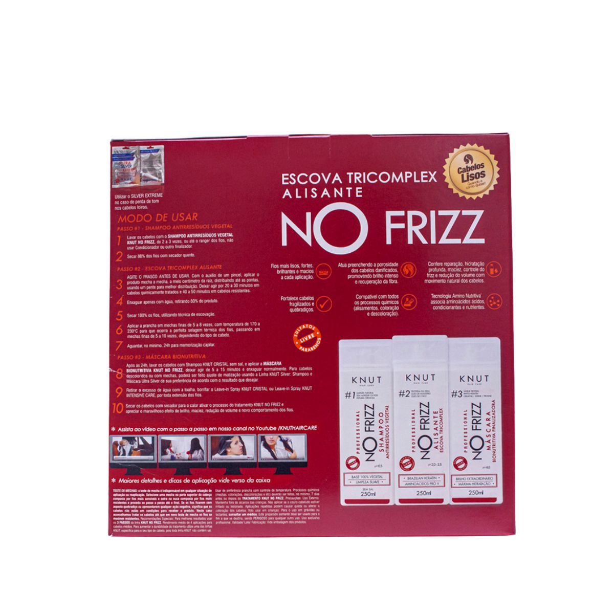 KIT ESCOVA PROGRESSIVA NO FRIZZ KNUT
