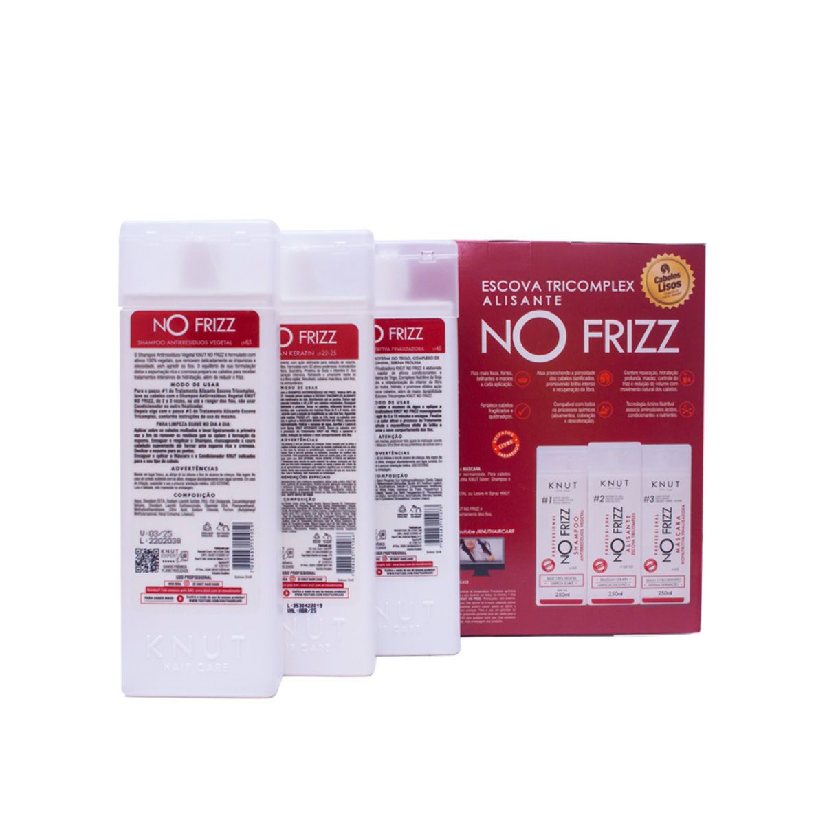 KIT ESCOVA PROGRESSIVA NO FRIZZ KNUT