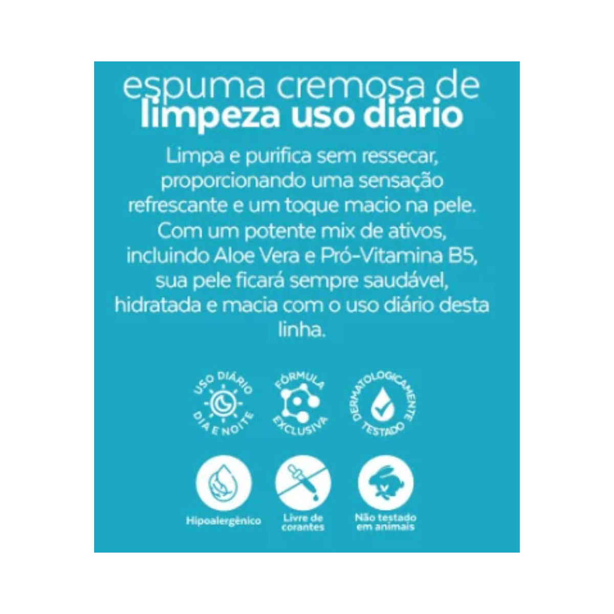 ESPUMA CREMOSA DE LIMPEZA USO DIÁRIO DERMACHEM 240ML